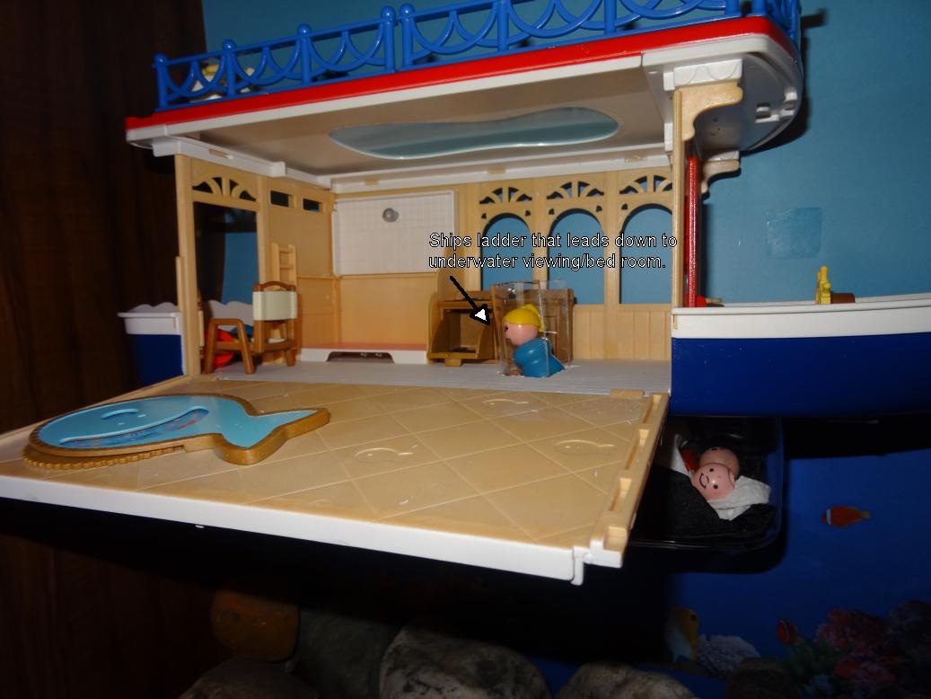 Underwater hotel room